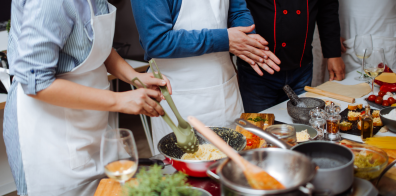 People cooking in the kitchen 