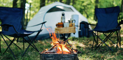 Tente et chaises de camping 